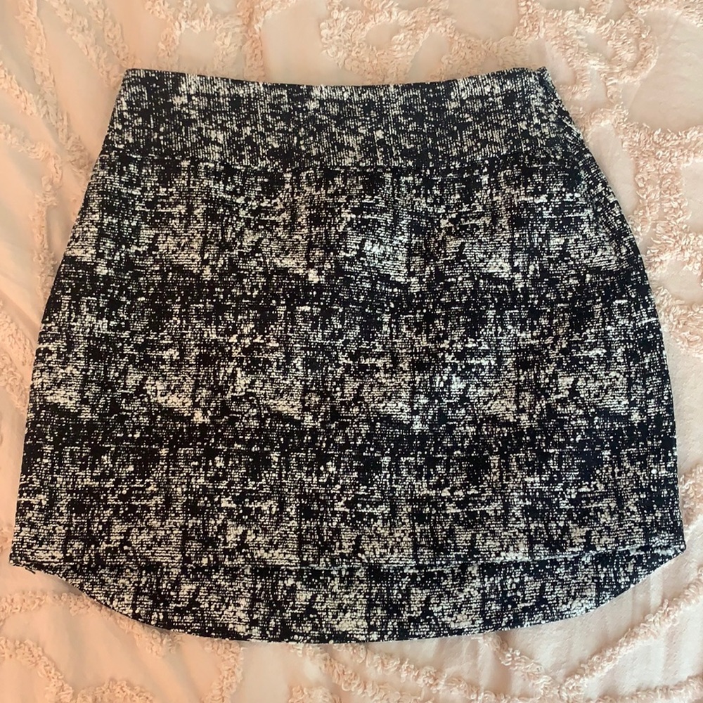 Black Patterned Banana Republic Skirt